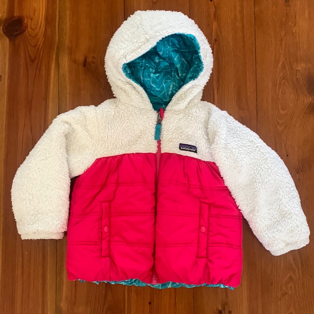 Girls reversible Patagonia coat .